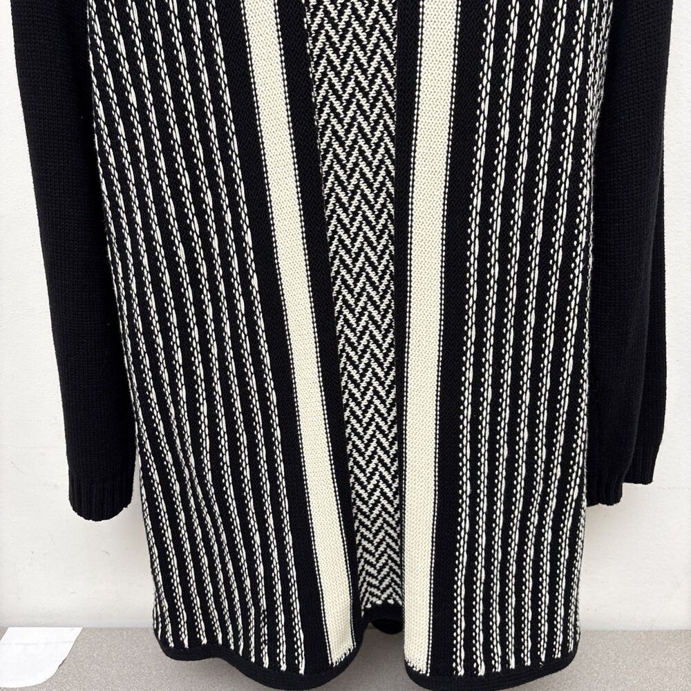 Vintage Liz Claiborne Duster Cardigan Open Long Sweater Shawl Collar Womens XL - Picture 7 of 11